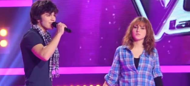 “The Voice” : regardez le duo de Juien et Pauline sur “Il nous faut”