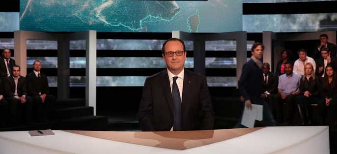Le président François Hollande suivi par 8 millions de téléspectateurs jeudi sur TF1