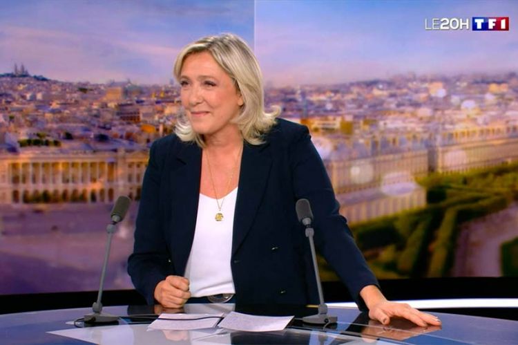Marine Le Pen promet d'être "la présidente de la défense des libertés" dans LE 20H de TF1 (vidéo)