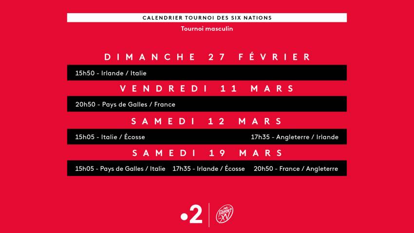 calendrier tournoi 6 nations 2022 2