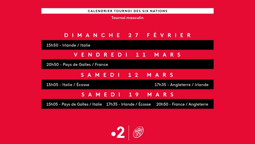 calendrier tournoi 6 nations 2022 2