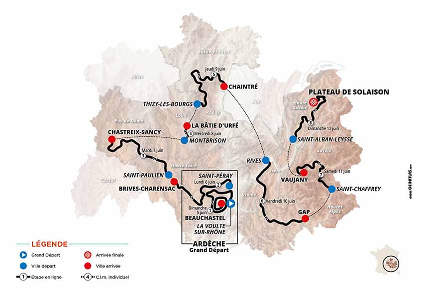 parcours criterium dauphine 2022 france 3