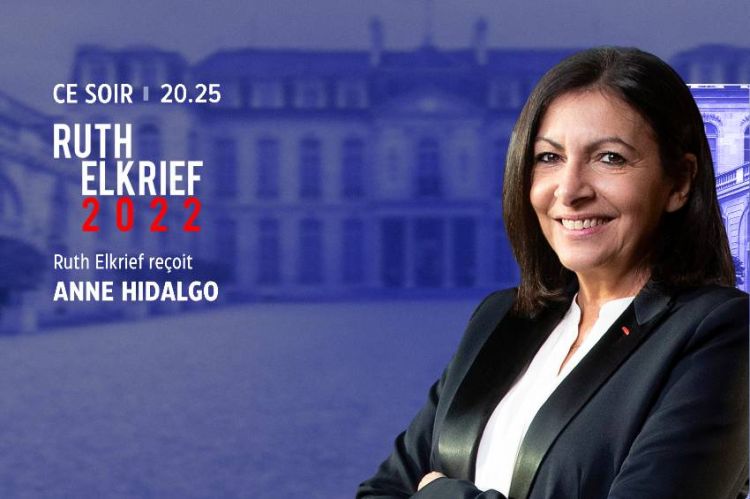 Anne Hidalgo invitée de Ruth Elkrief sur LCI jeudi 9 décembre à 20:25