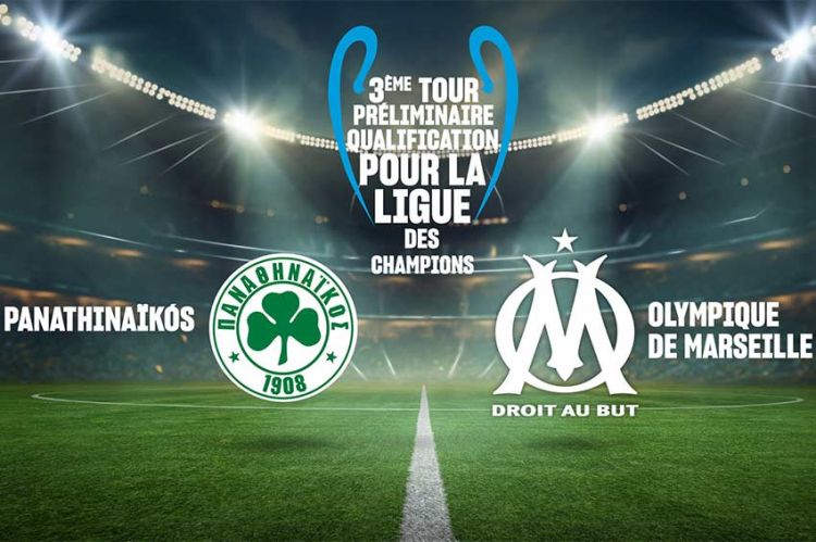 Le match préparatoire Panathinaïkós / Olympique de Marseille sur W9 mercredi 9 août 2023