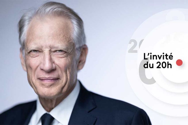 Reconnaissance de la Palestine : Dominique de Villepin invité du 20H de France 2 lundi 22 septembre 2025