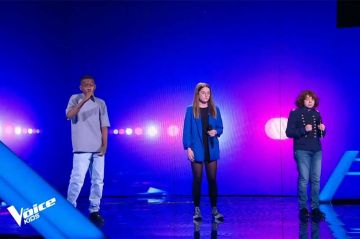 Replay &quot;The Voice Kids&quot; : Romane, Adam &amp; Durel chantent &quot;Je suis un homme&quot; de Zazie