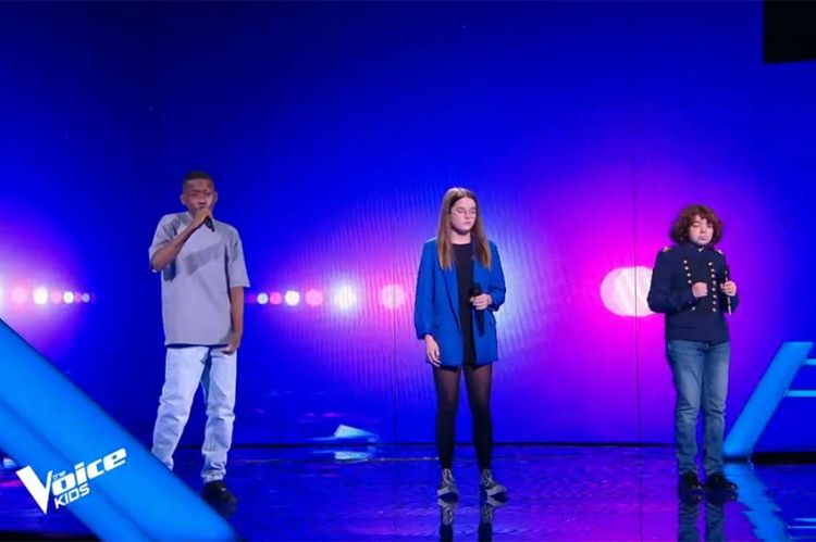 Replay "The Voice Kids" : Romane, Adam & Durel chantent "Je suis un homme" de Zazie