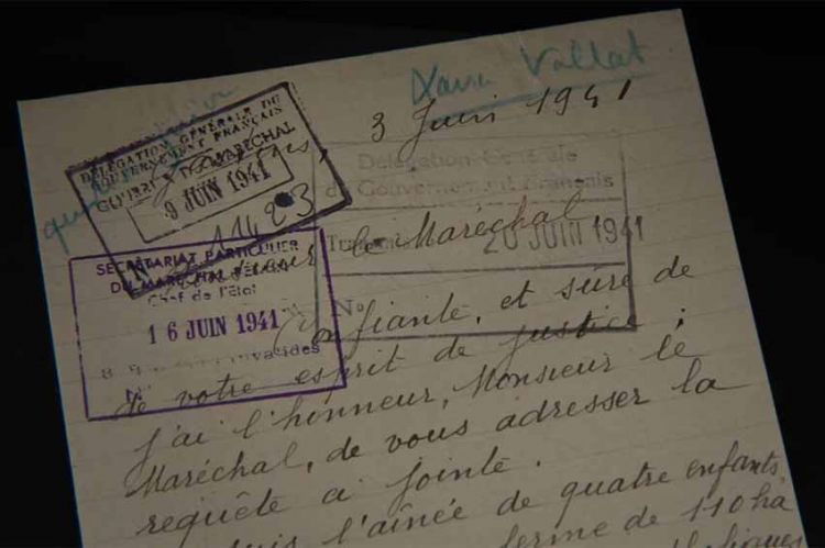 « Les suppliques, lettres au maréchal Pétain » lundi 11 juillet sur France 3