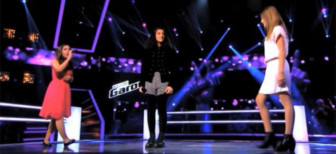 TF1 dévoile l&#039;extrait d&#039;une battle de “The Voice Kids” avec Virginia, Naya et Victoria (vidéo)