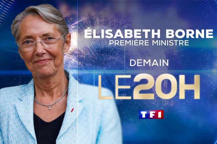 Elisabeth Borne sera l'invitée du JT de 20H de TF1 mercredi 6 juillet
