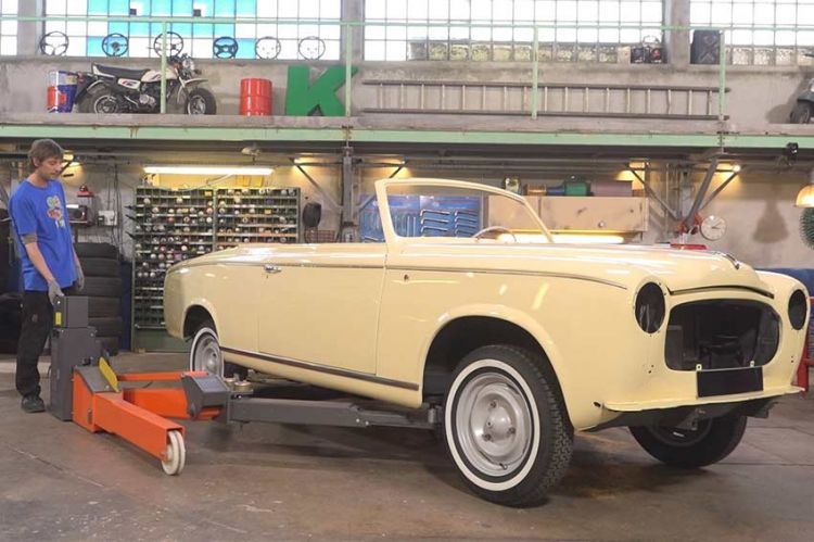 "Wheeler Dealers France" : restauration d'une Peugeot 403 cabriolet sur RMC Découverte lundi 22 mai 2023