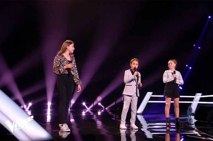 Replay “The Voice Kids” : Elisa, Nahel &amp; Eugénie chantent « La vie en rose » d&#039;Edith Piaf (vidéo)