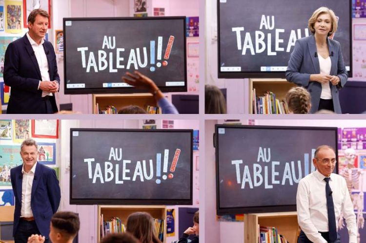 “Au tableau !!!” de retour sur C8 dimanche 27 mars, les candidats de la Présidentielle face aux enfants