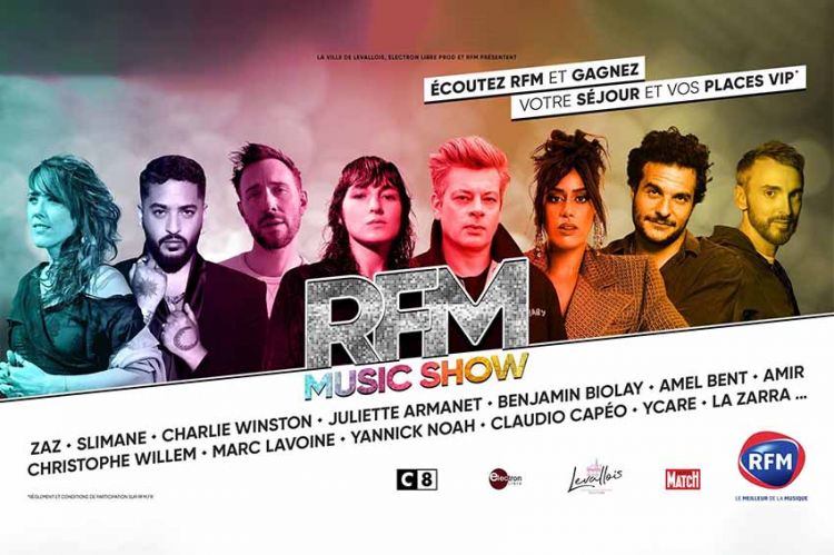 7ème édition du “RFM Music Show” jeudi 23 juin sur C8 : les artistes invités