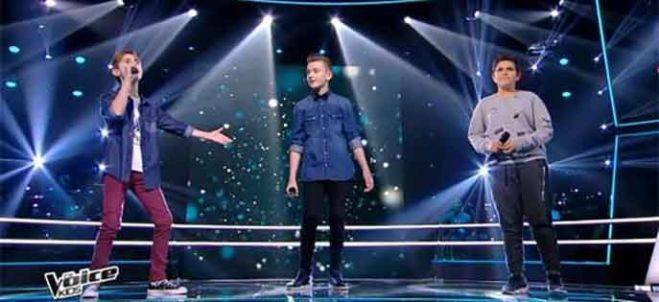 Replay “The Voice Kids” : battle Tiago, Amani, Diego « Le chant des sirènes » de Fréro Delavega (vidéo)