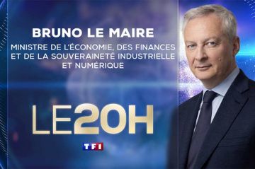 Bruno Le Maire invité du JT de 20 Heures de TF1 dimanche 18 février 2024