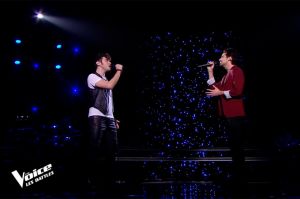 Replay “The Voice” : Sam Tallet &amp; Romain chantent « Fan » de Pascal Obispo (vidéo)