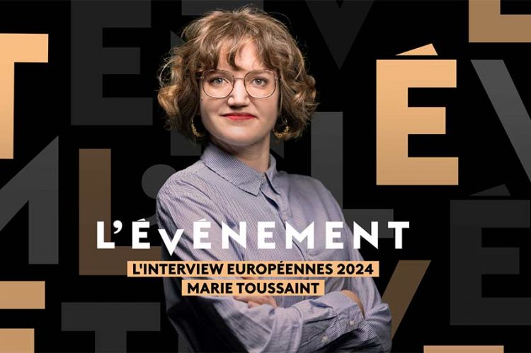 "L'Événement l'interview" reçoit Marie Toussaint ce lundi 8 avril 2024 sur France 2