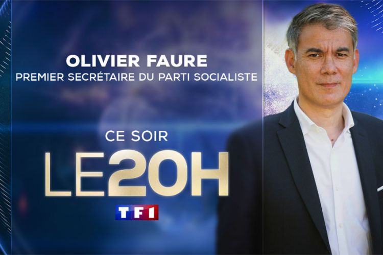 Olivier Faure, réélu Premier secrétaire du PS, invité du 20H de TF1 vendredi 6 mai 2025