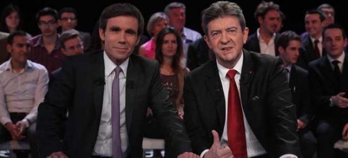 Record d'audience pour “Des paroles & des actes” avec Jean-Luc Melenchon sur France 2