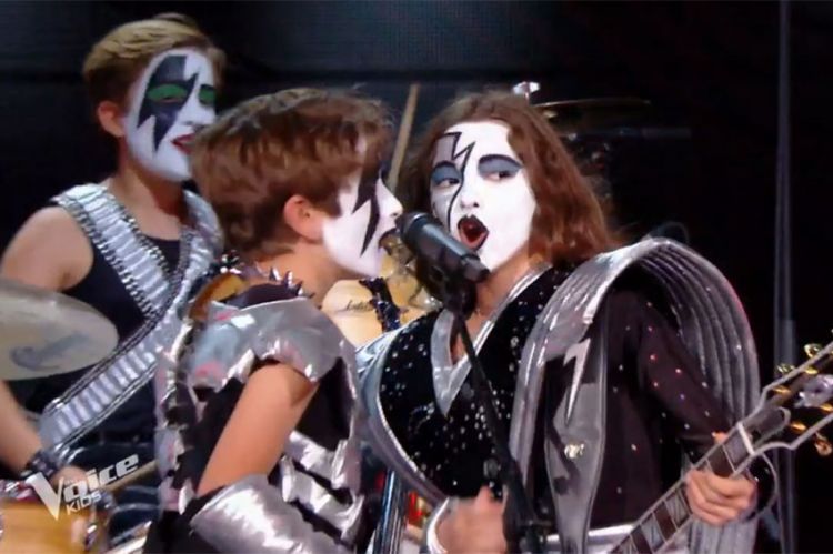 Replay &quot;The Voice Kids&quot; : Les Kiss Kids chantent &quot;Heaven's On Fire&quot; de Kiss (vidéo)