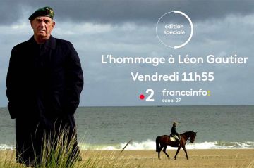 L&#039;hommage de la Nation à Léon Gautier en direct sur France 2 vendredi 7 juillet 2023 à partir de 11:55