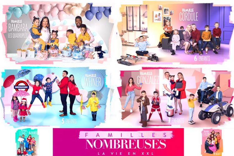 “Familles nombreuses : la vie en XXL” : voici les 6 nouvelles familles de la saison 3 qui débute lundi 22 février sur TF1