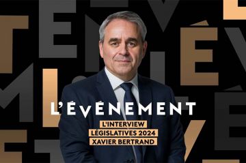 Xavier Bertrand invité de &quot;L&#039;Événement, l&#039;interview - Législatives 2024&quot; jeudi 27 juin 2024 sur France 2