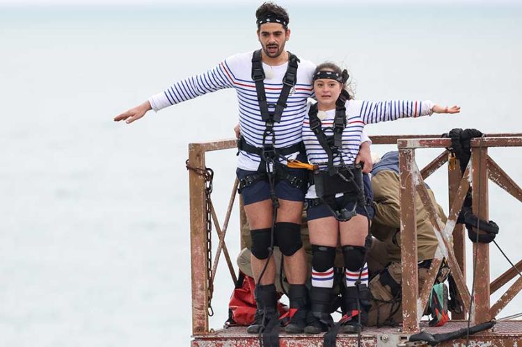 &quot;Fort Boyard&quot; : Mayane et Christophe Licata au saut de l'ange, ce soir sur France 2 (vidéo)