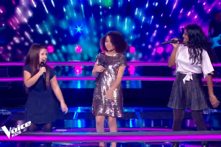 Replay “The Voice Kids” : Rania, Flora et Myriam chantent « Dans un autre monde » de Céline Dion (vidéo)