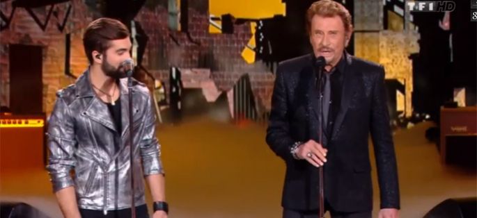 1ères images du duo de Kendji Girac et Johnny Hallyday diffusé ce soir sur TF1 (vidéo)