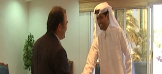 Portrait de Nasser AL KHELAIFI, le président du PSG le 1er avril sur TF1 dans le JT de 20H