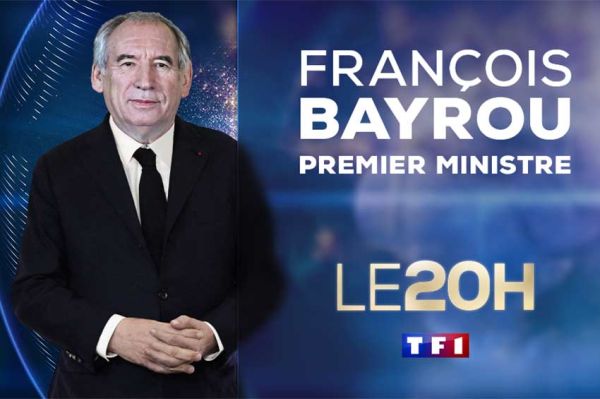 Vote de confiance, François Bayrou invité du 20H de TF1 ce mercredi 27 août 2025