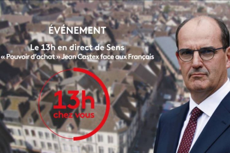 Le 13H de France 2 en direct de Sens en présence de Jean Castex, vendredi 11 février