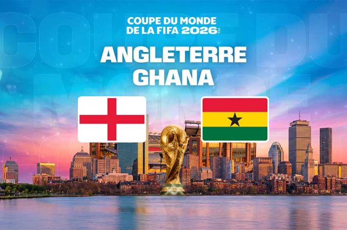 Coupe du Monde : Angleterre / Ghana en direct sur M6 mardi 23 juin 2026