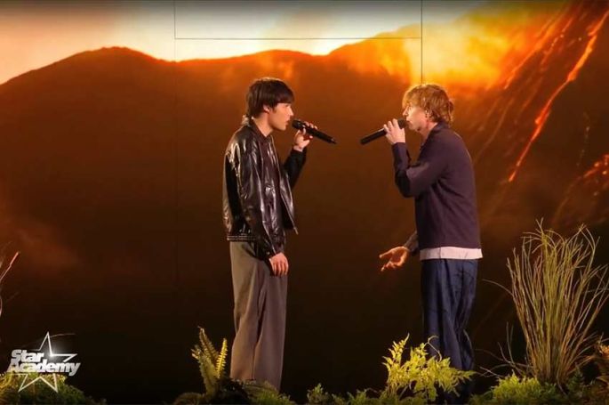 Replay "Star Academy" : Cameron et Ben Mazué chantent "Quand je marche" (vidéo)