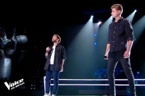 Replay “The Voice” : Angelo &amp; Alexis Roussiaux chantent « Casser la voix » de Patrick Bruel (vidéo)