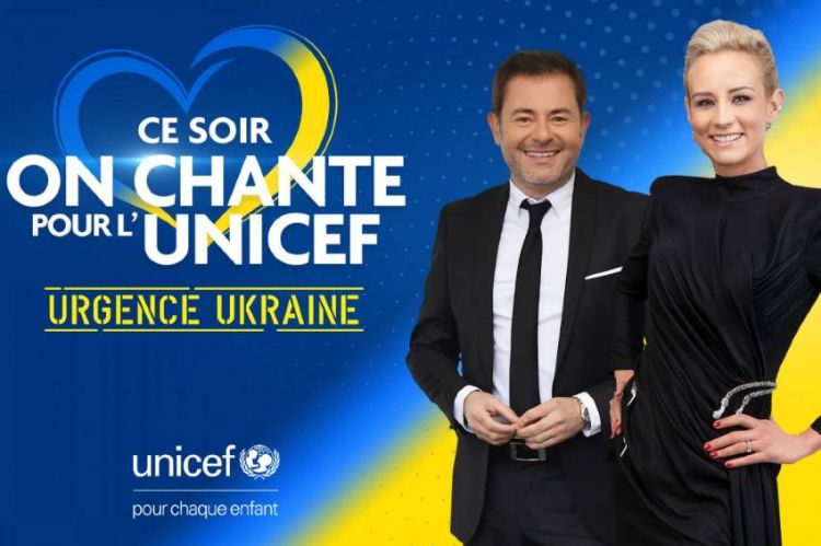 “Ce soir on chante pour l'Unicef - Urgence Ukraine” mardi 5 avril sur W9 avec Élodie Gossuin & Jérôme Anthony