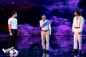 Replay “The Voice” : Matteo, Nicolas &amp; Raph chantent « Mon idole » de Janie (vidéo)