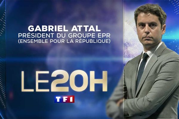 Gabriel Attal invité du Journal de 20 Heures de TF1 dimanche 6 octobre 2024