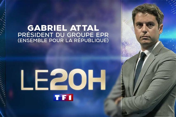 Gabriel Attal invité du Journal de 20 Heures de TF1 dimanche 6 octobre 2024