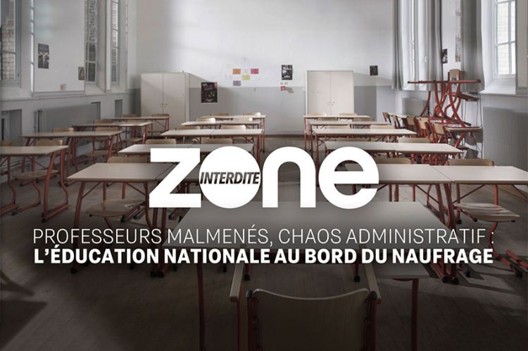 "Zone Interdite : L'éducation nationale au bord du naufrage" dimanche 12 novembre 2023 sur M6 - Vidéo