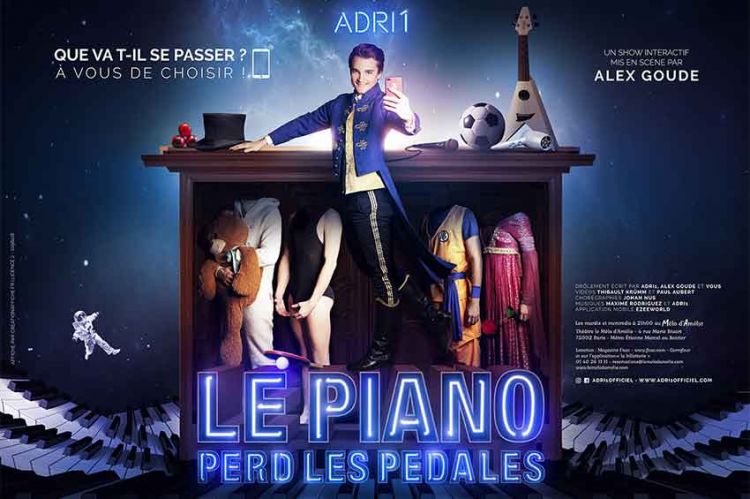 Adrien de “The Voice” à l'affiche du spectacle “Le piano perd les pédales” du 26 mars au 30 juin à Paris