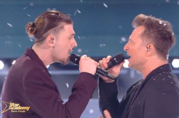 &quot;Star Academy&quot; : Pierre et David Hallyday chantent &quot;Tu ne m&#039;as pas laissé le temps&quot; - Vidéo