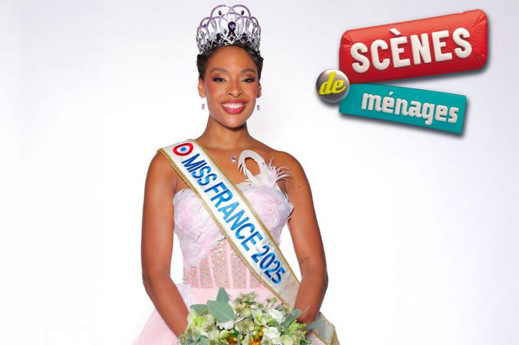 Miss France 2025 dans un épisode de "Scènes de ménages" diffusé le 6 janvier 2025 sur M6