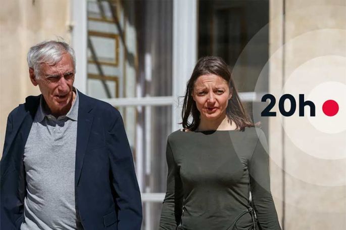 Cécile Kohler et Jacques Paris invités du 20 Heures de France 2 ce lundi 13 avril 2026