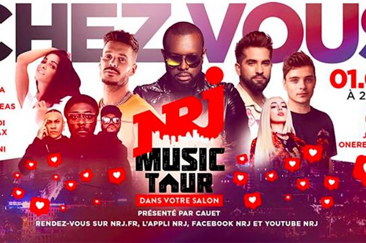 Le concert “NRJ Music Tour dans ton salon” diffusé sur NRJ 12 dimanche 10 mai