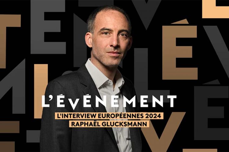 "L'Événement l'interview" reçoit Raphaël Glucksmann ce mardi 2 avril 2024 sur France 2