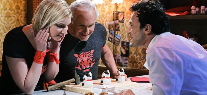 “Fort Boyard” : 1ères images de Patrice Laffont et Nadège Lacroix au resto de Willy Rovelli !