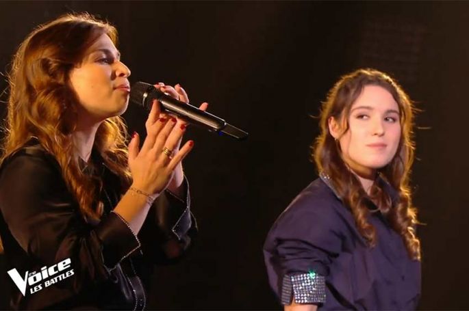 &quot;The Voice&quot; : Clem et Julie Negroni chantent « Ta marinière » d'Hoshi - Vidéo